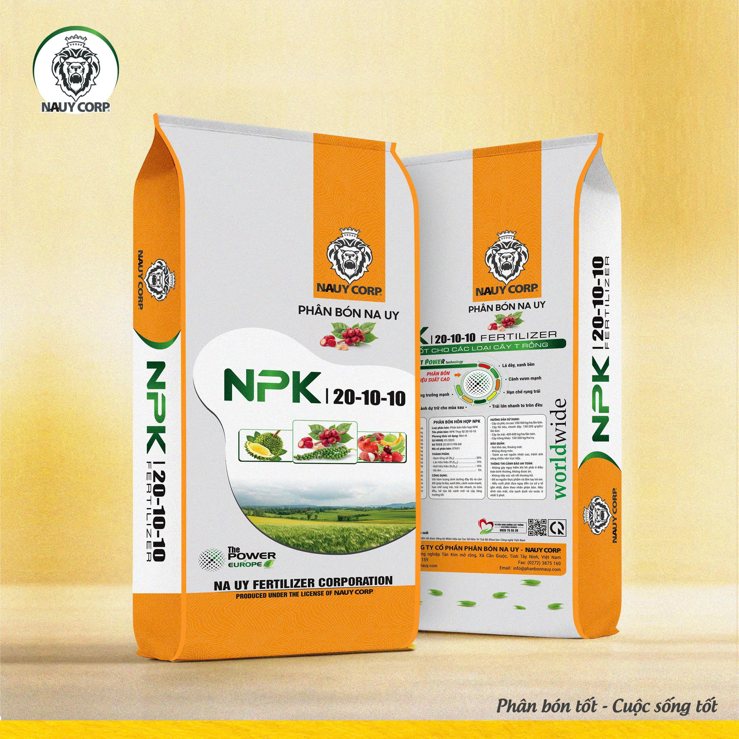 PHÂN BÓN NPK NA UY 20-10-10 