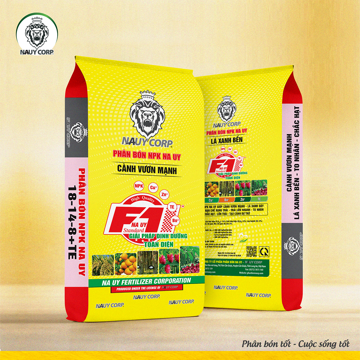 PHÂN BÓN NPK NAUY 18-14-8+TE