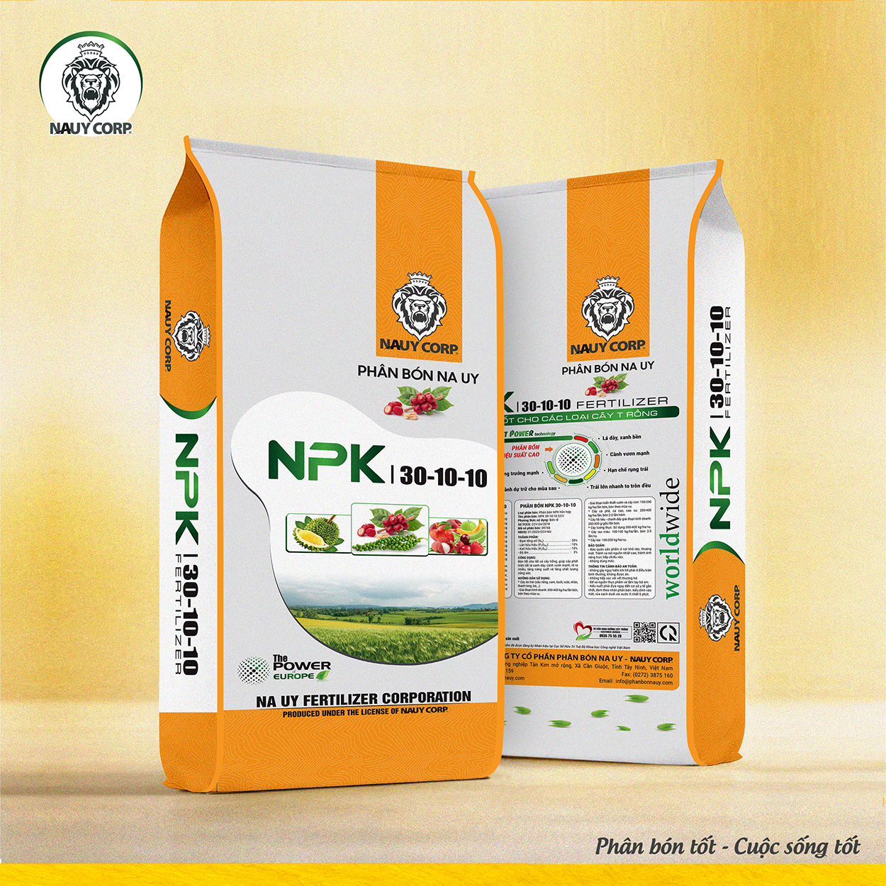 PHÂN BÓN NPK NA UY 30-10-10+TE