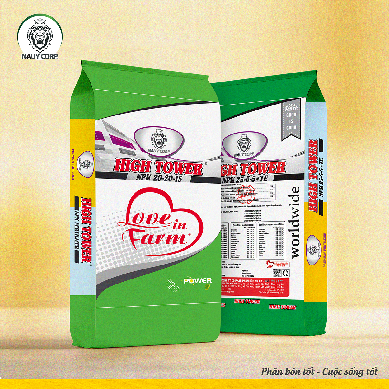 PHÂN BÓN NPK NAUY MÙA KHÔ 25-5-5+TE