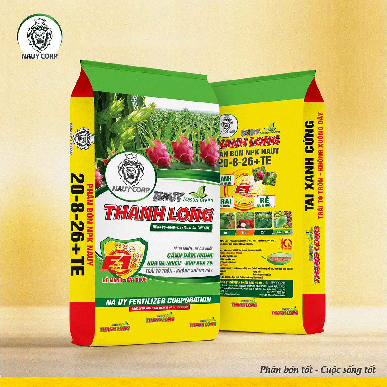 PHÂN BÓN NPK NA UY THANH LONG NUÔI DÂY - BÔNG
