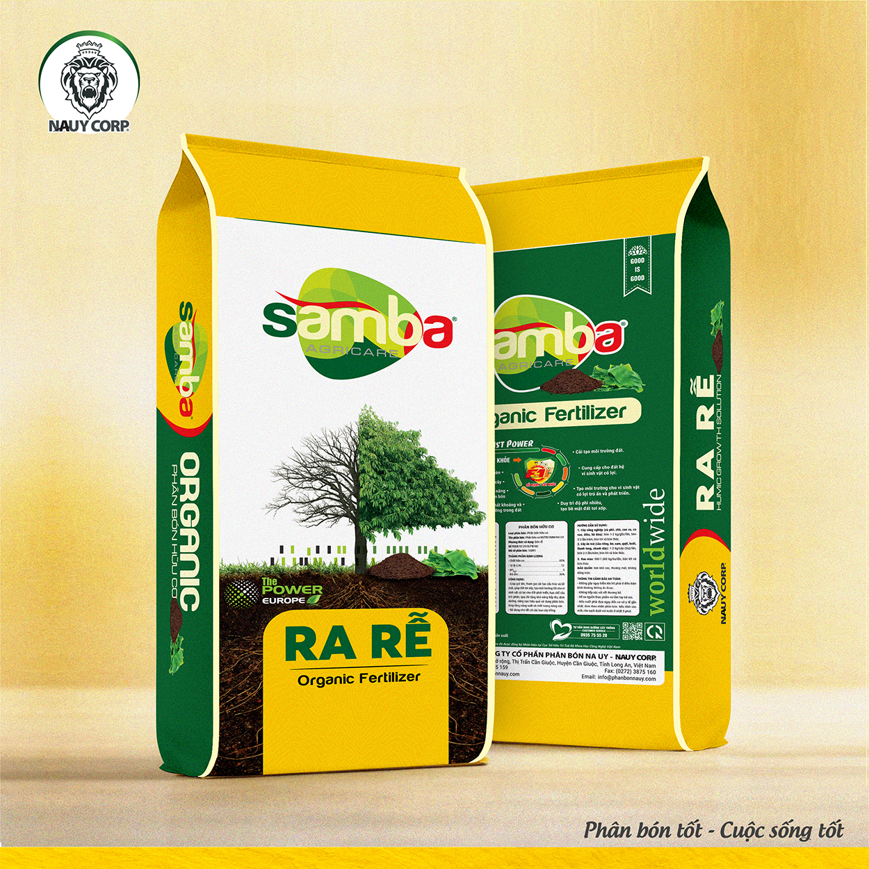 PHÂN BÓN HỮU CƠ NA UY SAMBA RA RỄ