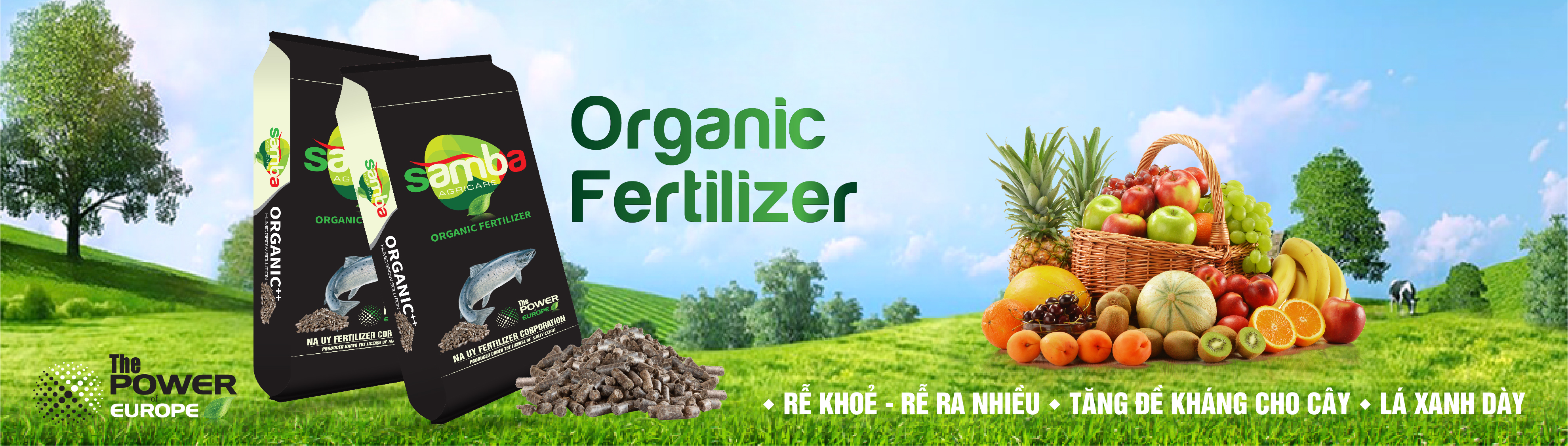 PHÂN BÓN HỮU CƠ NỞ HIỆU SUẤT CAO NA UY SAMBA